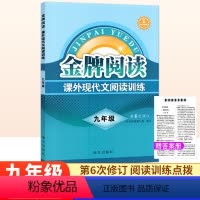 课外现代文阅读[第6版] 九年级/初中三年级 [正版]金牌阅读九年级课外现代文阅读训练第6次修订 初中现代文阅读训练初三