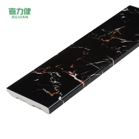 喜力健 PVC实心踢脚线 长3M*高10CM*厚10MM-黑金花 根