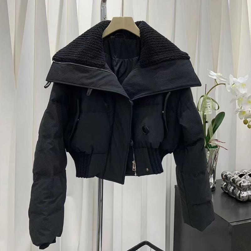 棉衣女冬季短款韩版休闲羽绒棉服加厚保暖外套宽松百搭复古面包服