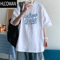 HLCOMAN短袖男款夏季美式ins潮牌高街上衣服宽松百搭半袖潮流t恤