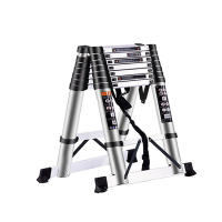 翌嘉 YJ40625066铝合金折叠便携升降梯 3+3米双面人字梯