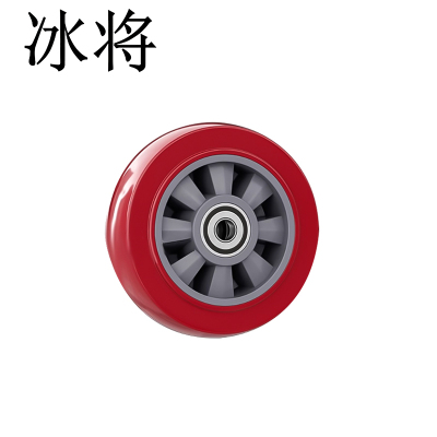 冰将 重型聚氨酯 手推车载重万向轮 个