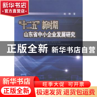 正版 “十二五”新时期山东省中小企业发展研究 赵琳著 西南财经