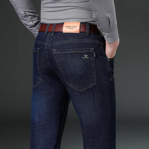 金盾(KIN DON)秋冬季款牛仔裤男直筒宽松裤子青年休闲长裤男士弹力男裤