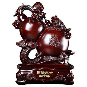 家柏饰(CORATED)福禄双全葫芦摆件家居乔迁新居礼品客厅玄关装饰品