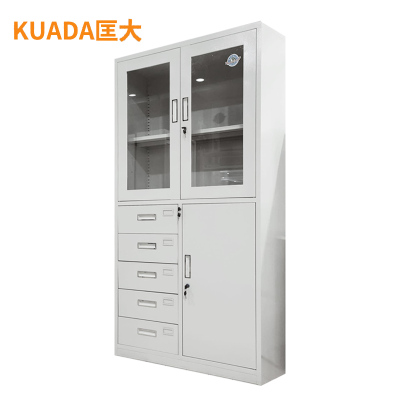 匡大 文件柜铁皮柜办公文件资料储存柜钢制 偏五斗文件柜 KDT371