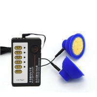 乐乐窝脉冲电流乳房吸罐硅胶乳吸按摩罐负压乳吸器乳房调教挑逗刺激女用自玩男用按摩sm情趣调教成人性用品 入门乳房调教吸罐