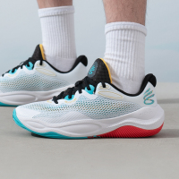 安德玛男鞋女鞋新款运动鞋训练实战缓震篮球鞋3027262-100 ZP