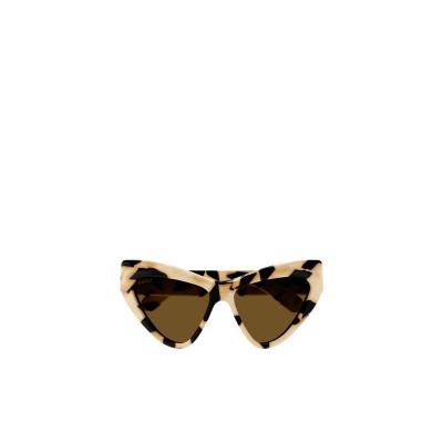 古驰(GUCCI)猫眼太阳镜女时尚潮流个性防晒防紫外线女士眼镜 棕色