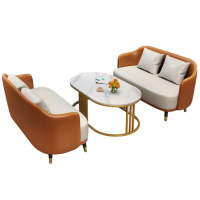 悦兴诚接待沙发130*62*75cm(2+2+茶几)套