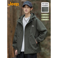 Jeep吉普冲锋外套男士上衣2025年新款秋季美式登山服休闲夹克情侣