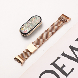 适用小米手环9表带8手表10腕带7智能nfc版运动6替换带5表链4金属3女生新款九代手腕带八米兰尼斯夏季高级配件3264