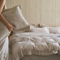 法式复古花绒四件套加厚保暖牛奶绒被套床单冬季毛绒珊瑚绒床品