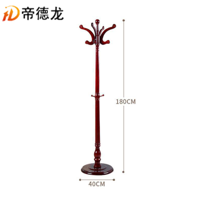 帝德龙实木衣帽架挂衣架M01 400*400*1800mm