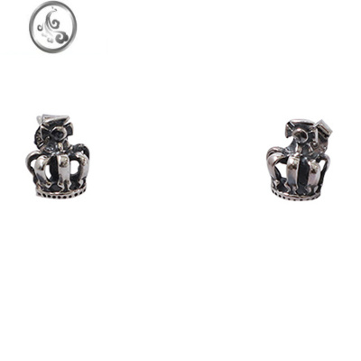 JiMi无性别设计感男女流行极简大气百搭早春皇冠耳钉情人节礼物