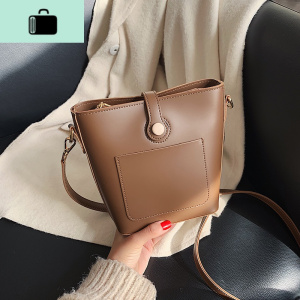 高级感包包女包2019新款夏天款欧洲站斜挎包女百搭ins水桶包洋气NEW LAKE女斜挎包