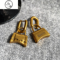 JiMiB~复古金色包包耳环女2023新款耳扣小众高级感耳钉气质独特耳饰品