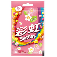 绿箭彩虹糖混合果味糖果40g*4袋装 喜糖儿童零食糖果伴手礼休闲零食(花花果味)