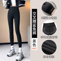 鲨鱼裤女秋冬季外穿收腹提臀瑜伽裤显瘦高腰无痕塑形芭比裤打底裤