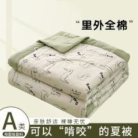 纯棉夏凉被四件套全棉夏被空调被可机洗2026新款单人被芯