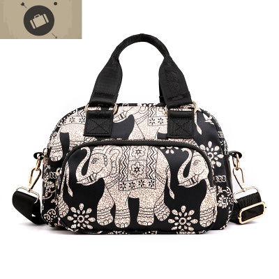 上班帆布拎包手提斜挎包2020新款女包百搭牛津布单肩包中年女士包艾狄伊娃手提包