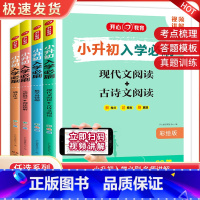 英语 完形填空+阅读理解 小学升初中 [正版]2023新版彩绘小升初入学必刷题语文现代文古诗文阅读数学易错题英语完型填空