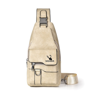 胸包男士复古百搭单肩包大容量防水挎包斜挎包男款高级感男包