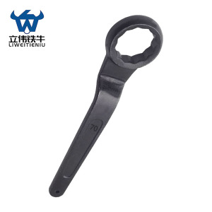 立伟铁牛单头梅花扳手70mm/把