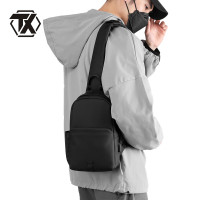 铁迅单肩包 T7 黑色/灰色 个