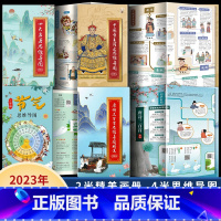 [全套4册思维导图]四大名著+中国帝王+二十四节气+唐诗三百首 [正版]抖音同款四大名著思维导图画册人物关系图水浒传三国