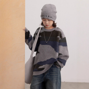 男童毛衣秋冬款新款大男孩冬装上衣儿童装冬季打底线衣针织衫