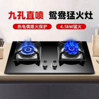 欢呼好太太燃气灶嵌入式液化气灶煤气灶家用台式双眼灶灶具灶台炉具煤气炉鸳鸯九腔大火力节能灶A199-2