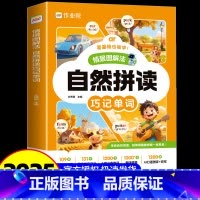 自然拼读 巧记单词 小学通用 [正版]情景图解法自然拼读法巧记单词小学英语单词汇总表记背神器一二二三四五六年级1200词