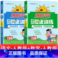 2本:语文+数学 人教版 四年级下 [正版]2025提优训练课时优化作业一二三四五六年级下册上册语文人教数学苏教北师大英