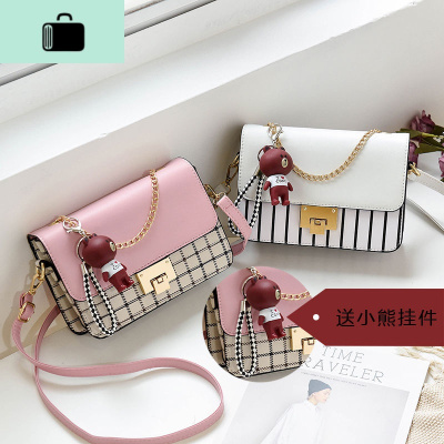ins超火女包时尚单肩包百搭斜跨包休闲简约迷你链条手提包小方包NEW LAKE女士单肩包