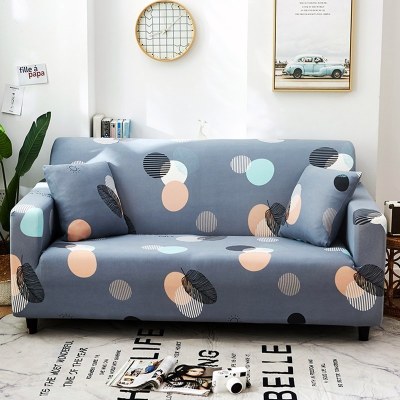 沙发套懒人简约沙发套罩四季通用全包卐能套罩全盖布艺一套 印象派[送抱枕套] S码(沙发长90-140cm适用于单人沙发)
