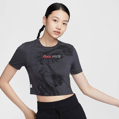 NIKE耐克短袖T恤运动休闲针织圆领短款女装HF7396-060 D