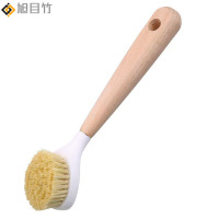 旭目竹 圆头带铲锅刷 长约25.5cm 个