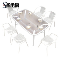 圣承启 桌椅 150cm+6椅 套