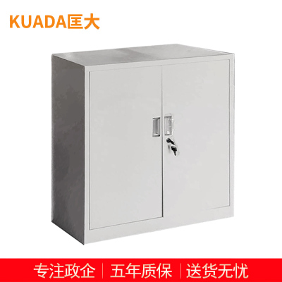 匡大 文件柜铁皮柜办公文件资料储存柜钢制 对开门矮柜 KDT374