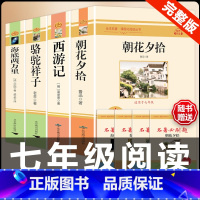 [配套人教版4册]西游记+朝花+骆驼+海底 .送考试重点 [正版]西游记原着国一上册语文阅读必读四大名着 人民教育出版社