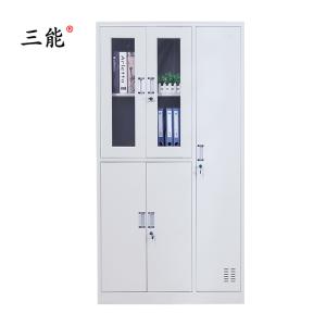 三能 (SAN NENG)加厚铁皮更衣柜 宿舍更衣柜 员工更衣柜 带锁储物柜 其他金属更衣柜 灰白