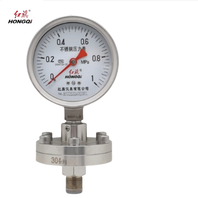 红旗 不锈钢隔膜压力表YTP-100BF/ML 1MPA 块