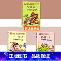 [3本套]一千零一夜+安徒生童话+格林童话 [正版]一千零一夜注音版完整版儿童故事书小学生课外阅读书籍一二年级必三年级读