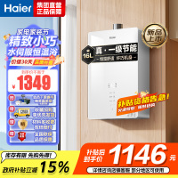 海尔(Haier)燃气热水器天然气水伺服恒温APP智能节能省气WM5 以旧换新 16L [WM5C]加量不加价