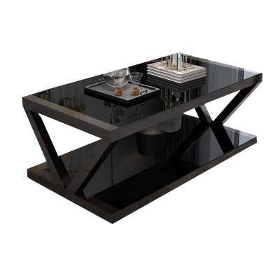 慧采云 办公家具茶几简约现代钢化玻璃茶几小户型接待室茶桌边几茶台