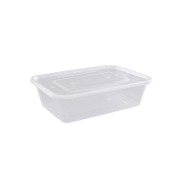 百名迖 一次性餐盒 透明方形750mlx300套 箱