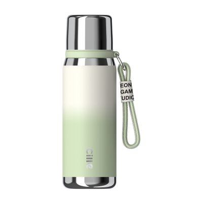 Cille户外便携保温保冷水壶1L快速开合304不锈钢防漏设计