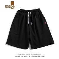 YANXU2023夏季纯色简约短裤男潮牌宽松bf休闲潮流松紧腰抽绳运动五分裤