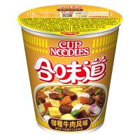 合味道(Cup noodles) 方便面组合装 杯面泡面快餐面 咖喱牛肉风味